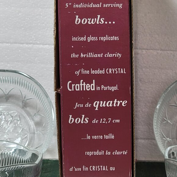 Vintage Laura Glass 5" Serving Bowls - Picture 6 of 6